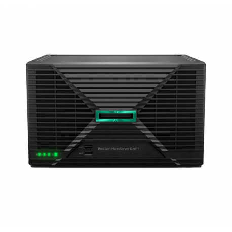 HPE ProLiant MicroServer Gen11 - Server - ultra micro tower 1-way - 1 x Xeon E-2414 / up to 4.5 GHz - RAM 16 GB - SATA - non-hot-swap 3.5" bay(s) - no HDD - no graphics - Gigabit Ethernet - no OS - monitor: none - 0