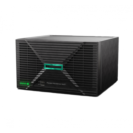 HPE ProLiant MicroServer Gen11 - Server - ultra micro tower 1-way - 1 x Xeon E-2414 / up to 4.5 GHz - RAM 16 GB - SATA - non-hot-swap 3.5" bay(s) - no HDD - no graphics - Gigabit Ethernet - no OS - monitor: none - 3