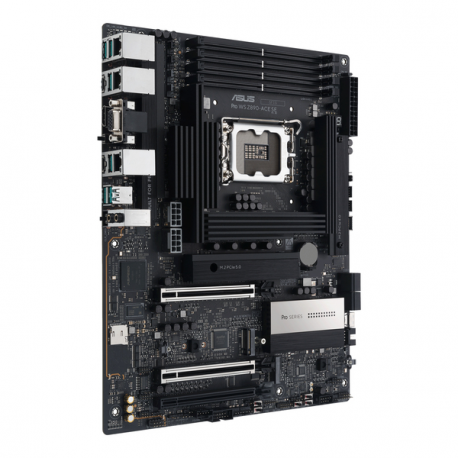 ASUS PRO WS Z890-ACE SE - Motherboard - ATX - LGA1851 Socket - Z890 Chipset - USB-C 3.2 Gen 2x2, USB 3.2 Gen 2, USB4, USB 3.2 Gen 1 - 10 Gigabit LAN, 2.5 Gigabit LAN, Gigabit LAN - onboard graphics (CPU required) - HD Audio (8-channel) - 10