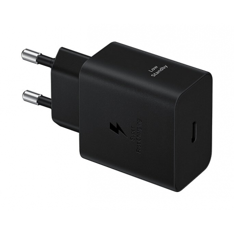 Samsung EP-T4511 - Power adapter - 45 Watt - 3 A - SFC 2.0, Power Delivery 3.0 + PPS (24 pin USB-C) - on cable: USB-C - black - 0