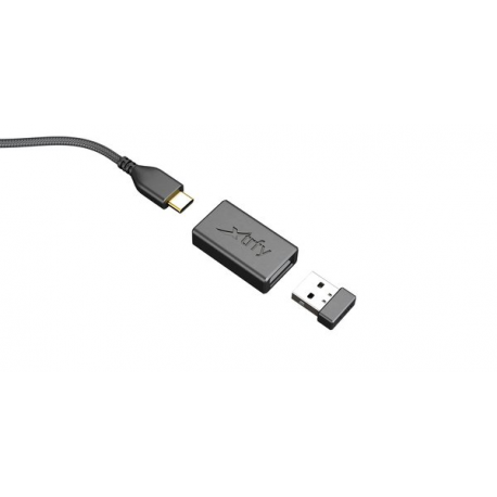Xtrfy M42 - Mouse - optical - wireless - 2.4 GHz - USB wireless receiver - black - 3