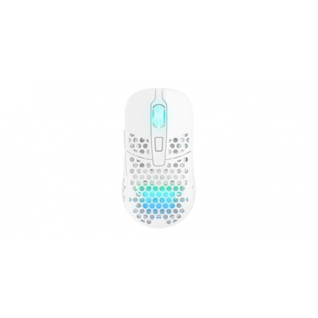 Xtrfy M42 - Mouse - optical - wireless - 2.4 GHz - USB wireless receiver - white - 0