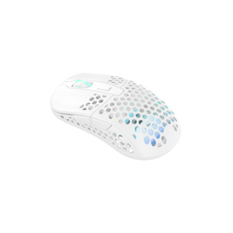 Xtrfy M42 - Mouse - optical - wireless - 2.4 GHz - USB wireless receiver - white - 22