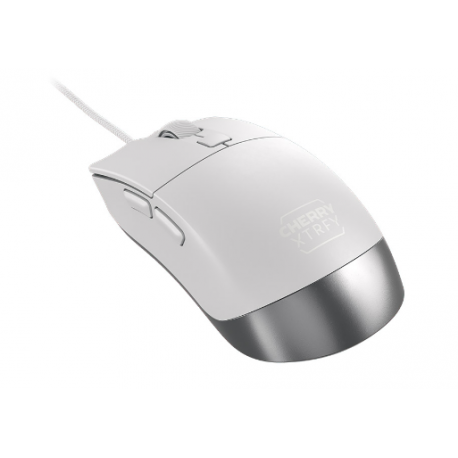 CHERRY Xtrfy M50 - Mouse - ergonomic - 5 buttons - wired - USB - white - 3