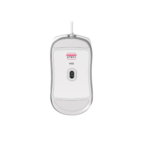 CHERRY Xtrfy M50 - Mouse - ergonomic - 5 buttons - wired - USB - white - 5