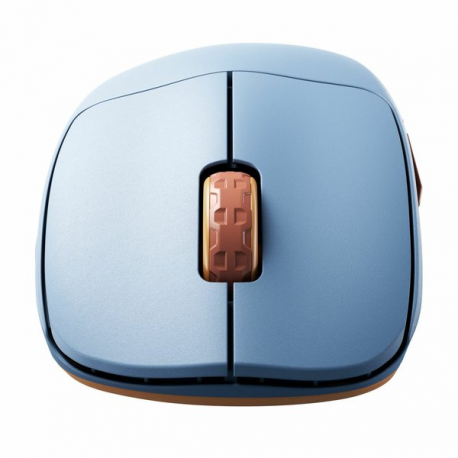 CHERRY Xtrfy M64 - Mouse - ergonomic - 5 buttons - wireless - 2.4 GHz - USB wireless receiver - blue - 1