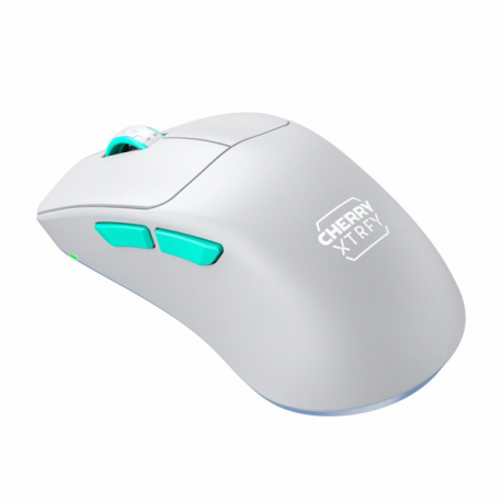 CHERRY Xtrfy M64 - Mouse - ergonomic - optical - 5 buttons - wireless - 2.4 GHz - USB wireless receiver - black - 6