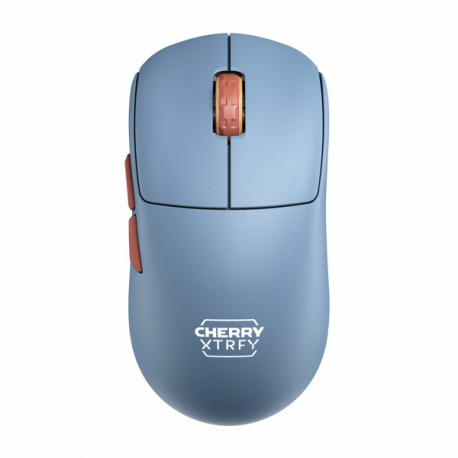 CHERRY Xtrfy M68 - Mouse - optical - 5 buttons - wireless - 2.4 GHz - USB wireless receiver - blue - 0