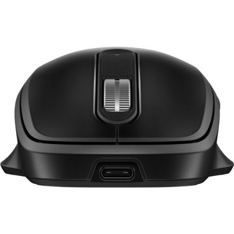 HP 515 - Mouse - full size, ultra-fast rechargeable - 5 buttons - wireless - 2.4 GHz - USB wireless receiver - black - 0