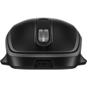 HP 515 - Mouse - full size, ultra-fast rechargeable - 5 buttons - wireless - 2.4 GHz - USB wireless receiver - black