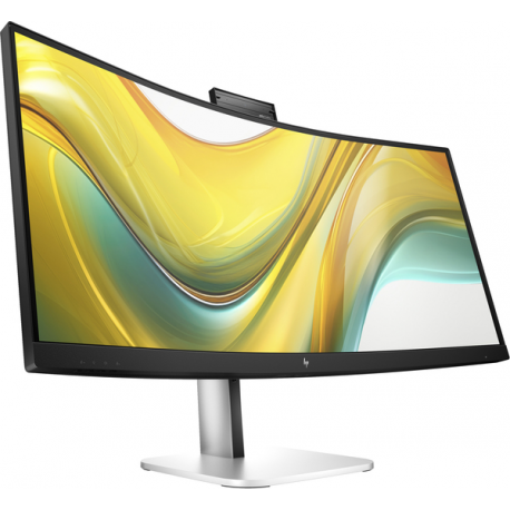 HP 534pm - Series 5 Pro - LED monitor - curved - 34" - 3440 x 1440 WQHD @ 100 Hz - VA - 400 cd / m² - 4000:1 - 5 ms - HDMI, DisplayPort, USB-C - jet black, natural silver (stand) - Smart Buy - 1