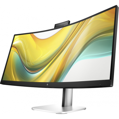 HP 534pm - Series 5 Pro - LED monitor - curved - 34" - 3440 x 1440 WQHD @ 100 Hz - VA - 400 cd / m² - 4000:1 - 5 ms - HDMI, DisplayPort, USB-C - jet black, natural silver (stand) - Smart Buy - 5