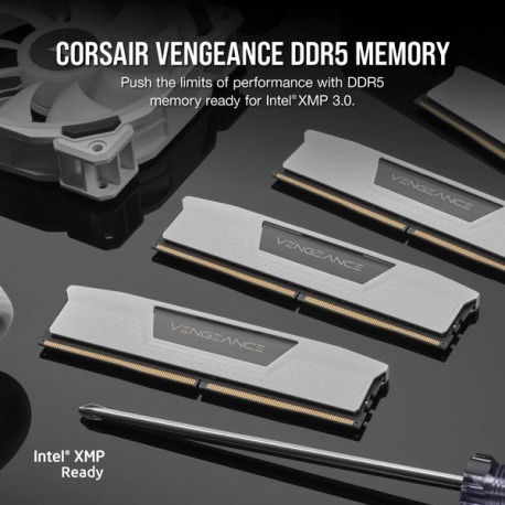 CORSAIR VENGEANCE 64GB 2x32GB DDR5 6000MT/s CL30-36-36-76 1.40V Intel XMP & AMD EXPO White - 4