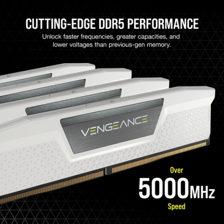 CORSAIR VENGEANCE 64GB 2x32GB DDR5 6000MT/s CL30-36-36-76 1.40V Intel XMP & AMD EXPO White - 5