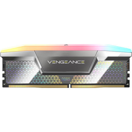 CORSAIR Vengeance RGB - DDR5 - kit - 48 GB: 2 x 24 GB - DIMM 288-pin - 4200 MHz / PC5-67200 - CL40 - clocked unbuffered - silver - 3