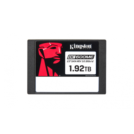 Kingston DC600ME - SSD - Mixed Use - encrypted - 1.92 TB - internal - 2.5" - SATA 6Gb / s - 256-bit AES - TCG Opal Encryption 2.0 - 0