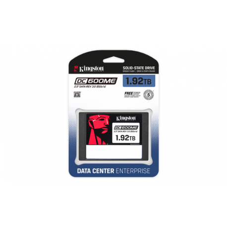 Kingston DC600ME - SSD - Mixed Use - encrypted - 1.92 TB - internal - 2.5" - SATA 6Gb / s - 256-bit AES - TCG Opal Encryption 2.0 - 2