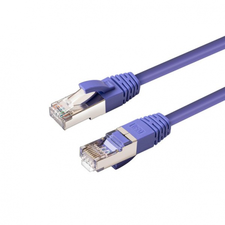 MicroConnect - Network cable - RJ-45 (M) to RJ-45 (M) - 10 m - 6 mm - SFTP - CAT 6 - halogen-free, round, stranded - purple - 0