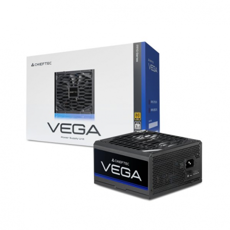 Chieftec VEGA Series PPG-750-S - Power supply (internal) - ATX12V 3.1 - 80 PLUS Gold - AC 100-240 V - 750 Watt - active PFC - 1