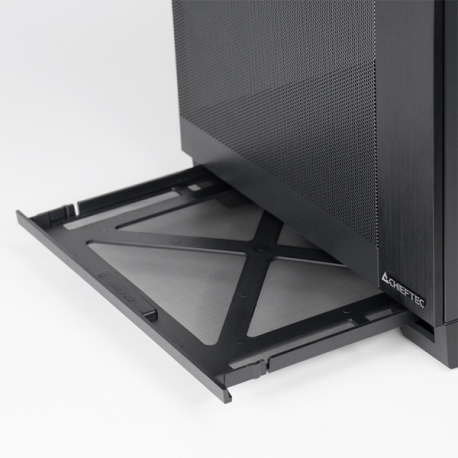 Chieftec Visio Air - Tower - ATX - windowed side panel (tempered glass) - no power supply (ATX) - black - USB / Audio - 2