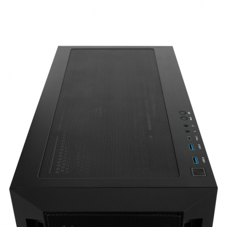 Chieftec APEX LUMO - Tower - extended ATX - windowed side panel (tempered glass) - no power supply (ATX) - black - USB / Audio - 12