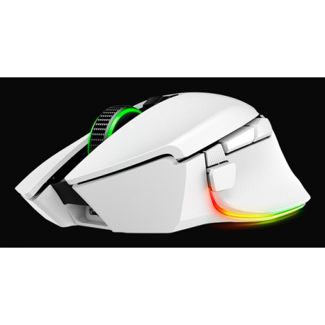 Razer Basilisk V3 pro 35K - Mouse - ergonomic - right-handed - optical - 11 buttons - wireless, wired - Bluetooth, USB-C, 2.4 GHz - USB wireless receiver - white - 4