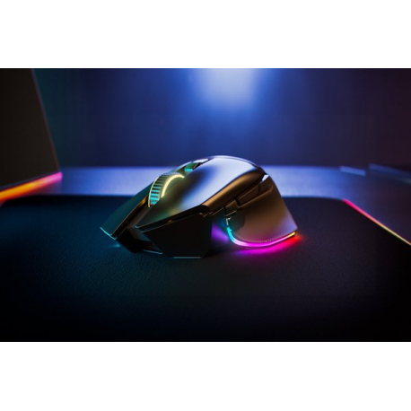 Razer Basilisk V3 pro 35K - Mouse - ergonomic - right-handed - optical - 11 buttons - wireless, wired - Bluetooth, USB-C, 2.4 GHz - USB wireless receiver - black - 3