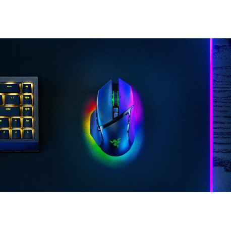 Razer Basilisk V3 pro 35K - Mouse - ergonomic - right-handed - optical - 11 buttons - wireless, wired - Bluetooth, USB-C, 2.4 GHz - USB wireless receiver - black - 4