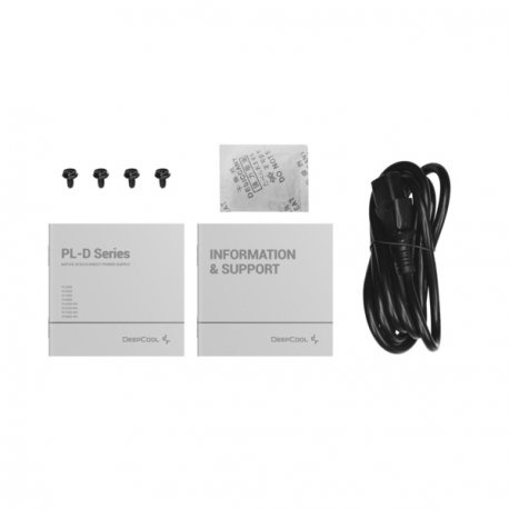 Deepcool PL750D - Power supply (internal) - ATX12V 3.1 - 80 PLUS Bronze - Cybenetics Silver - 750 Watt - active PFC - Europe - black - 4