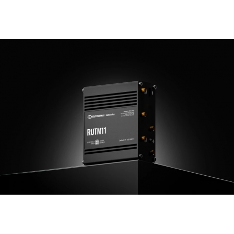 Teltonika RUTM11 - Wireless router - WWAN 4-port switch - 1GbE, PPP - Wi-Fi 5 - Dual Band - 3G, 4G - DIN rail mountable, wall-mountable, surface-mountable - 4