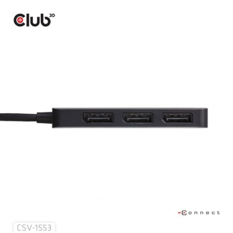 Club 3D CSV-1553 - Docking station - USB-C  /  Thunderbolt 4 - 3 x DP++ - 4