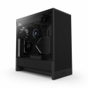 NZXT H series H5 Flow - Mid tower - extended ATX - windowed side panel (tempered glass) - no power supply - black - USB / Audio