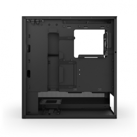 NZXT H series H5 Flow - Mid tower - extended ATX - windowed side panel (tempered glass) - no power supply - black - USB / Audio - 5