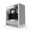 NZXT H series H5 Flow - Mid tower - extended ATX - windowed side panel (tempered glass) - no power supply - white - USB / Audio