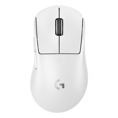 Logitech G PRO X SUPERLIGHT 2 DEX - Mouse - ergonomic - right-handed - optical - 5 buttons - wireless, wired - 2.4 GHz, USB - white - 1