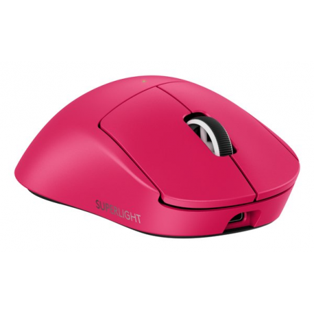 Logitech G PRO X SUPERLIGHT 2 DEX - Mouse - ergonomic - right-handed - optical - 5 buttons - wireless, wired - 2.4 GHz, USB - pink - 2