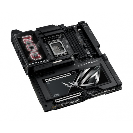 ASUS ROG MAXIMUS Z890 EXTREME - Motherboard - ATX - LGA1851 Socket - Z890 Chipset - USB4, USB 3.2 Gen 1, USB-C 3.2 Gen2, USB 3.2 Gen 2 - Wi-Fi 7, Bluetooth, 10 Gigabit LAN - onboard graphics (CPU required) - HD Audio (8-channel) - 14