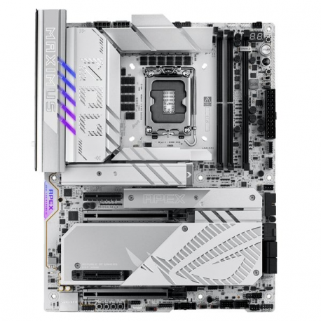 ASUS ROG MAXIMUS Z890 APEX - Motherboard - ATX - LGA1851 Socket - Z890 Chipset - USB4, USB-C 3.2 Gen 2x2, USB-C 3.2 Gen2, USB 3.2 Gen 1 - 5 Gigabit Ethernet, Wi-Fi 7, Bluetooth - onboard graphics (CPU required) - HD Audio (8-channel) - 0