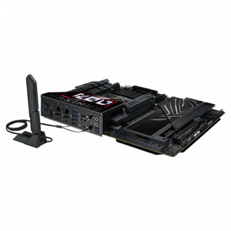 ASUS ROG MAXIMUS Z890 HERO - Motherboard - ATX - LGA1851 Socket - Z890 Chipset - USB4, USB 3.2 Gen 1, USB-C 3.2 Gen2, USB 3.2 Gen 2 - Wi-Fi 7, Bluetooth, 5 Gigabit Ethernet - onboard graphics (CPU required) - HD Audio (8-channel) - 2