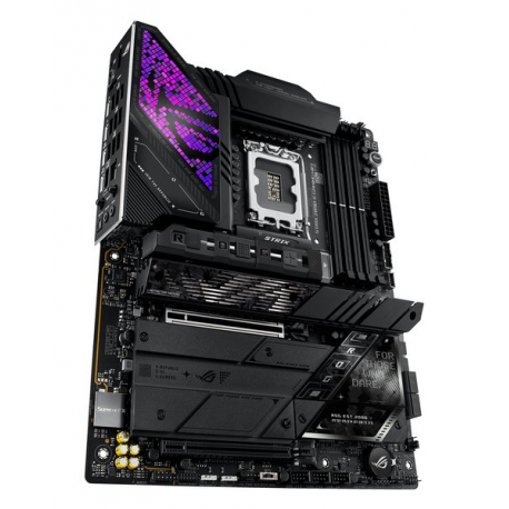 ASUS ROG STRIX Z890-E GAMING WIFI - Motherboard - ATX - LGA1851 Socket - Z890 Chipset - USB-C 3.2 Gen 2x2, USB 3.2 Gen 1, USB 3.2 Gen 2, USB-C 3.2 Gen2, USB4 - 5 Gigabit Ethernet, Wi-Fi 7, Bluetooth - onboard graphics (CPU required) - HD Audio (8-channel) - 2