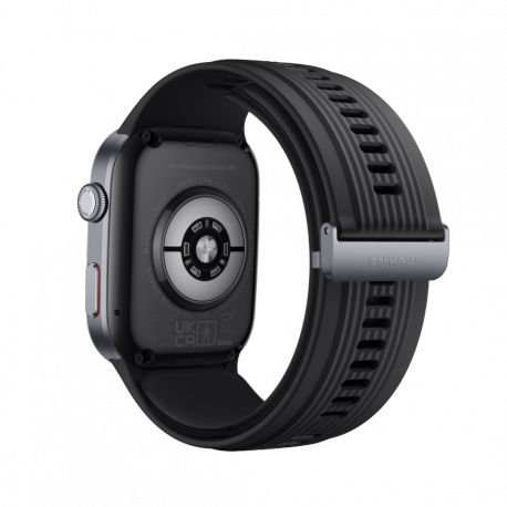 Huawei Watch D2 - Aluminium alloy - smart watch with strap - fluoroelastomer - wrist size: 161-210 mm - display 1.82" - Bluetooth, NFC - 40 g - black - 2