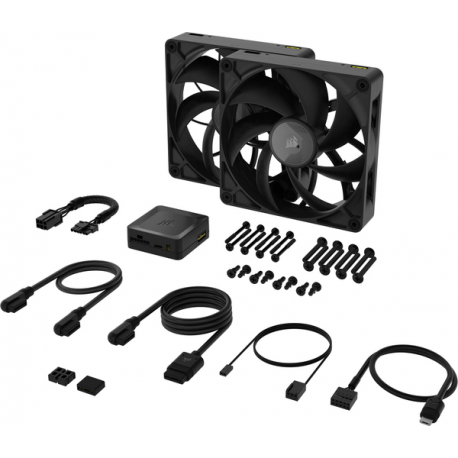 CORSAIR iCUE Link RX140 MAX Starter Kit - Case fan - 140 mm (pack of 2) - 5