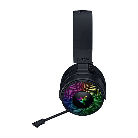 Razer Kraken V4 PRO - Headset - full size - Bluetooth / 2.4 GHz radio frequency - wireless, wired - USB-A, 3.5 mm jack - 0