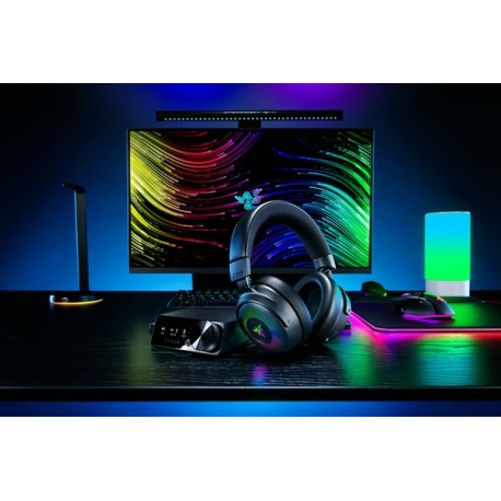 Razer Kraken V4 PRO - Headset - full size - Bluetooth / 2.4 GHz radio frequency - wireless, wired - USB-A, 3.5 mm jack - 1