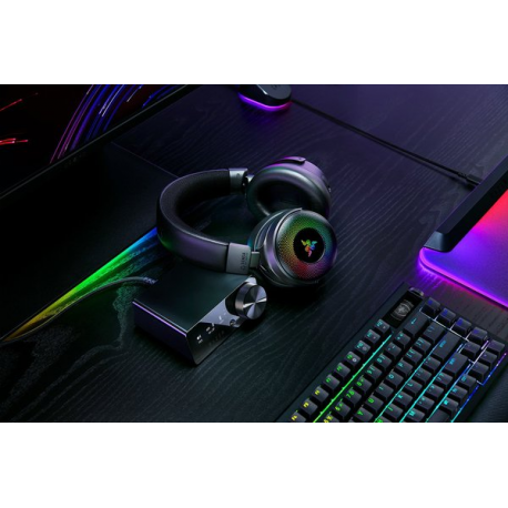 Razer Kraken V4 PRO - Headset - full size - Bluetooth / 2.4 GHz radio frequency - wireless, wired - USB-A, 3.5 mm jack - 3