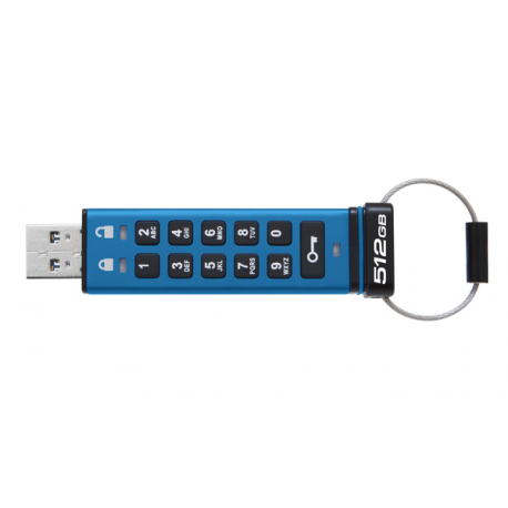 Kingston IronKey Keypad 200 - USB flash drive - encrypted - 512 GB - USB 3.2 Gen 1 - 8