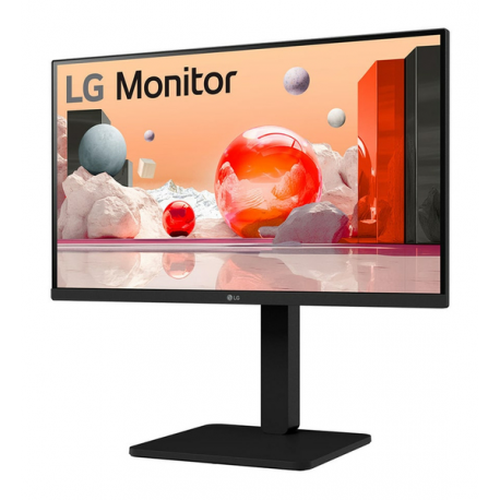 LG 24BA550-B - LED monitor - 24" (23.8" viewable) - 1920 x 1080 Full HD (1080p) @ 100 Hz - IPS - 250 cd / m² - 1300:1 - 5 ms - HDMI, VGA, DisplayPort - speakers - 4