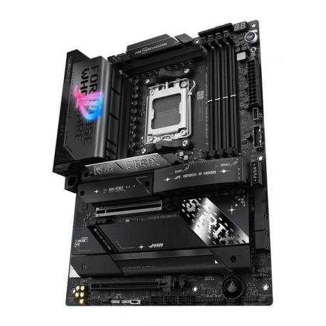 ASUS ROG STRIX X870E-E GAMING WIFI - Motherboard - ATX - Socket AM5 - AMD X870E Chipset - USB4, USB-C 3.2 Gen 2x2, USB-C 3.2 Gen2, USB 3.2 Gen 2, USB 3.2 Gen 1 - Wi-Fi 7, 5 Gigabit Ethernet, Bluetooth - onboard graphics (CPU required) - HD Audio (8-channel) - 13