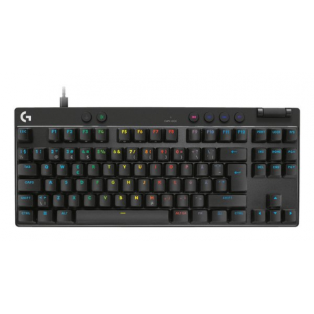 Logitech G PRO X RAPID - Keyboard - TKL - backlit - USB - QWERTY - Nordic (Danish/Finnish/Norwegian/Swedish) - key switch: Linear - black - 0