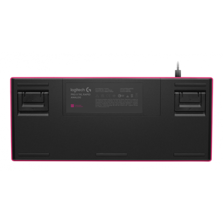 Logitech G PRO X RAPID - Keyboard - TKL - backlit - USB - QWERTY - Nordic (Danish / Finnish / Norwegian / Swedish) - key switch: Linear - pink - 3